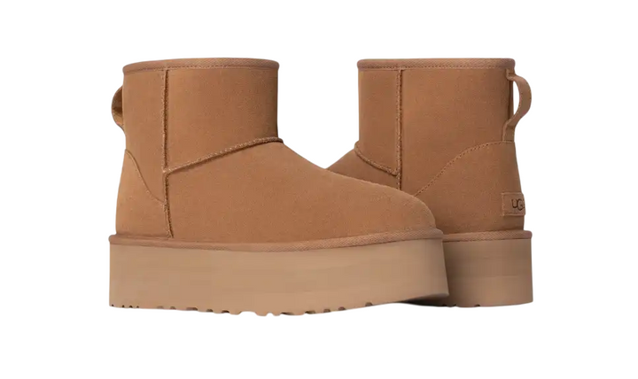 Stivali UGG da donna classic mini platform chestnut