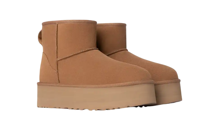 Stivali UGG da donna classic mini platform chestnut