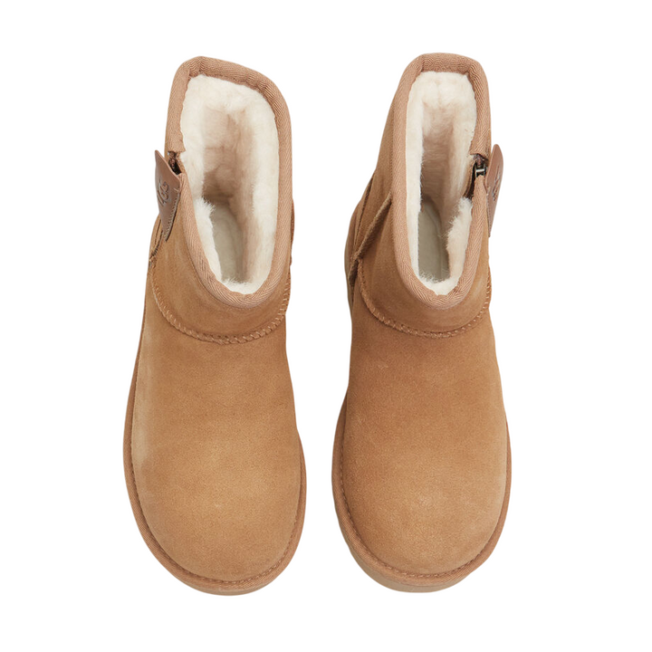 Stivali UGG da donna classic mini bailey zip chestnut