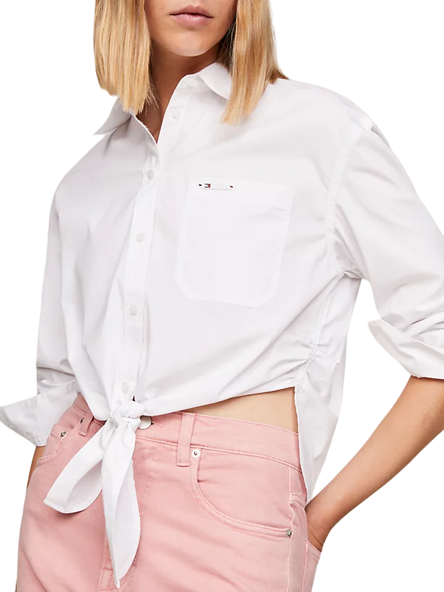 Camicia crop relaxed fit