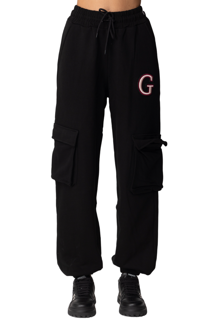 Pantalone Cargo In Felpa