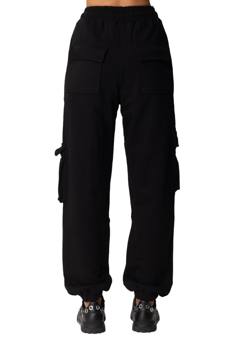 Pantalone Cargo In Felpa