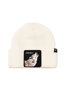 Cappello unisex lone wolf bianco panna