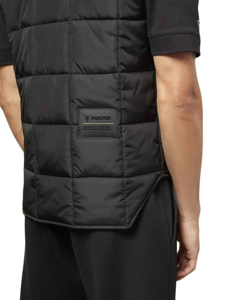 Gilet imbottito da uomo nero