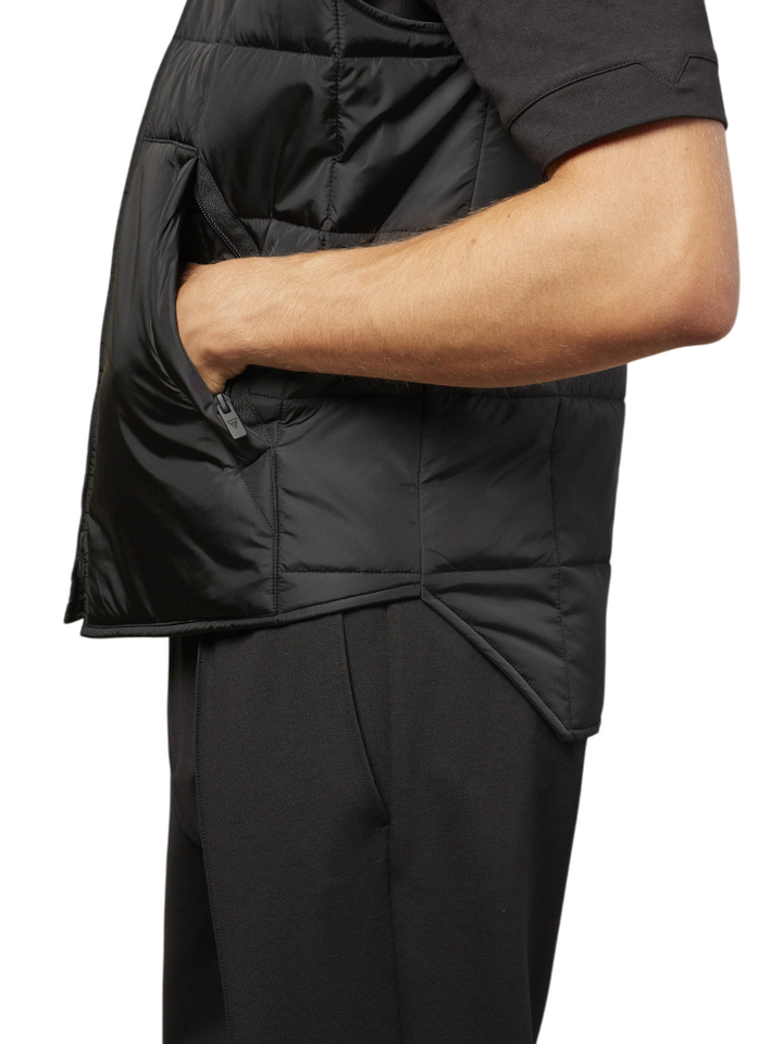 Gilet imbottito da uomo nero