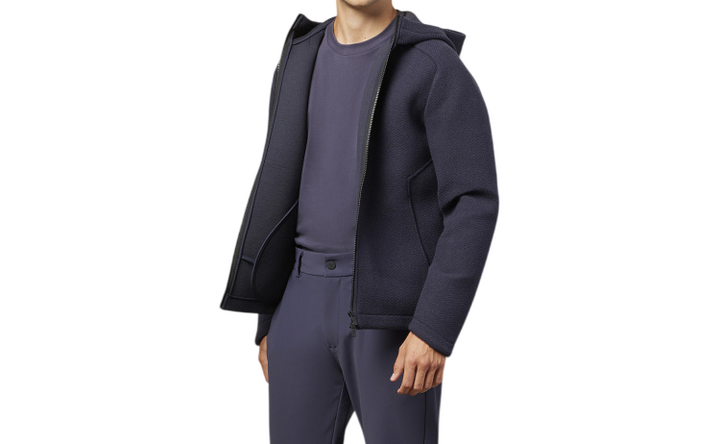 Felpa pesante da uomo blu navy