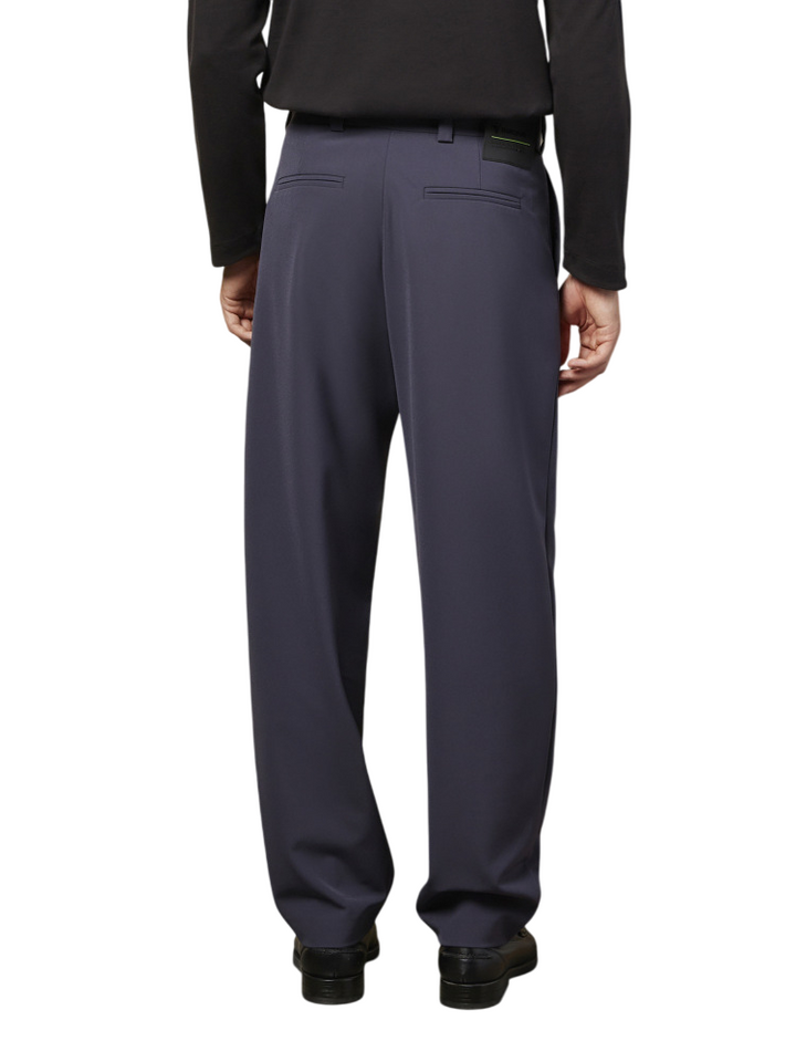 Pantaloni blu tecnici da uomo lunghi