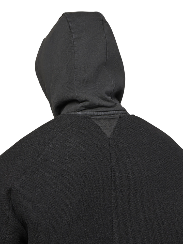 Cappotto doppiopetto nero da uomo