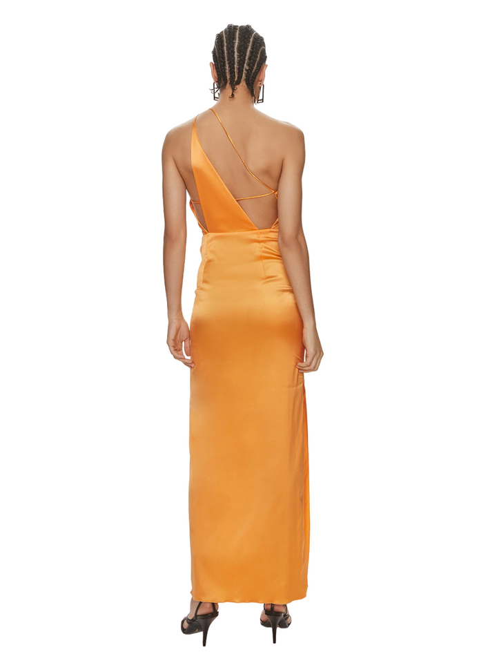 Abito cut-out in viscosa