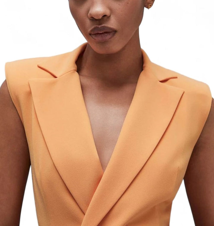 Abito blazer in sablè crepe