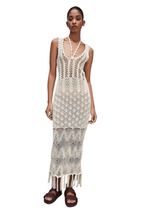 Abito effetto crochet