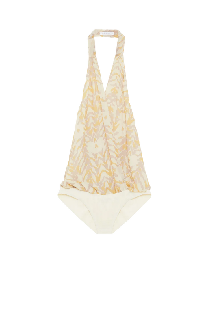 Top body smanicato in Chiffon
