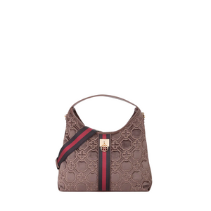 Borsa a sacco da donna taupe