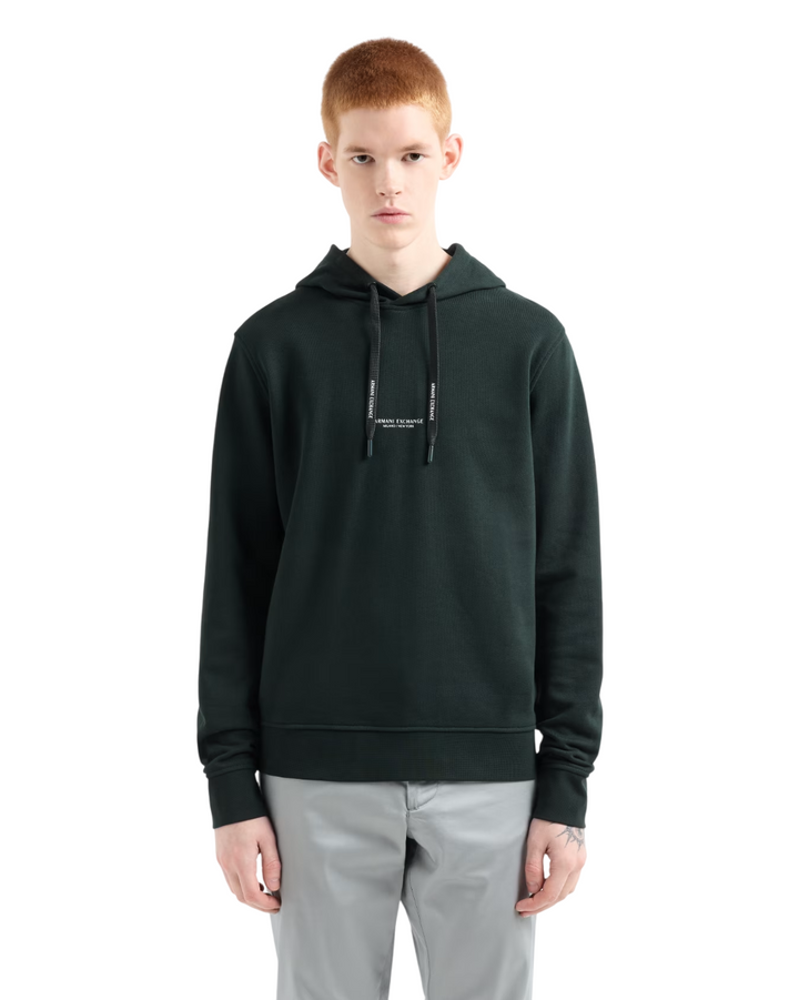 Felpa con cappuccio in cotone French Terry con logo
