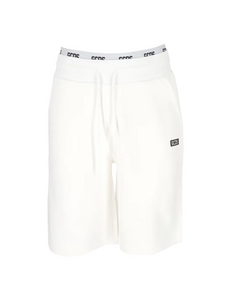 Bermuda da uomo bianco in cotone con logo