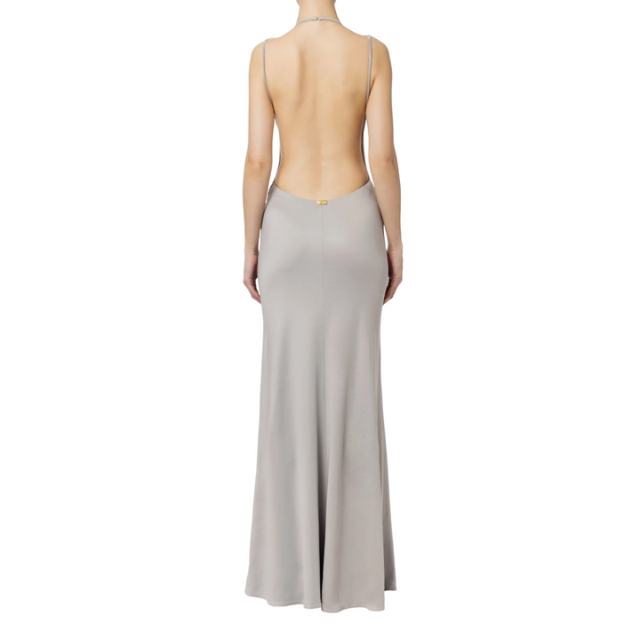 Abito red carpet con schiena scoperta