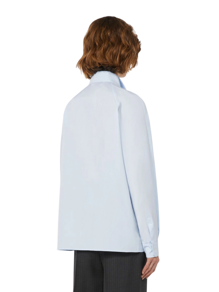 Camicia in popeline da donna azzurra