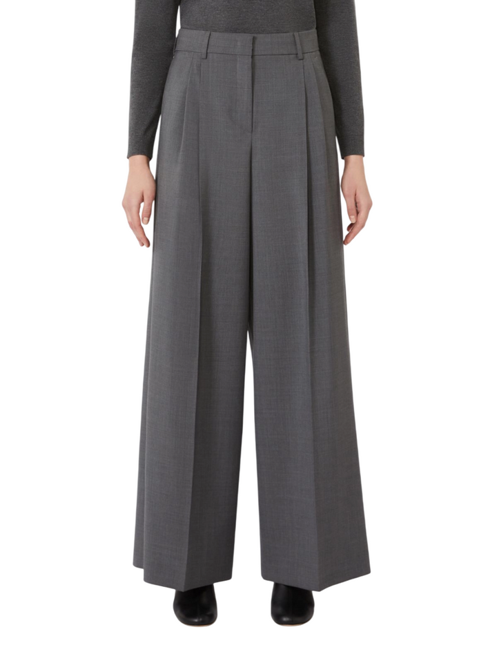 Pantaloni da donna in lana grigi