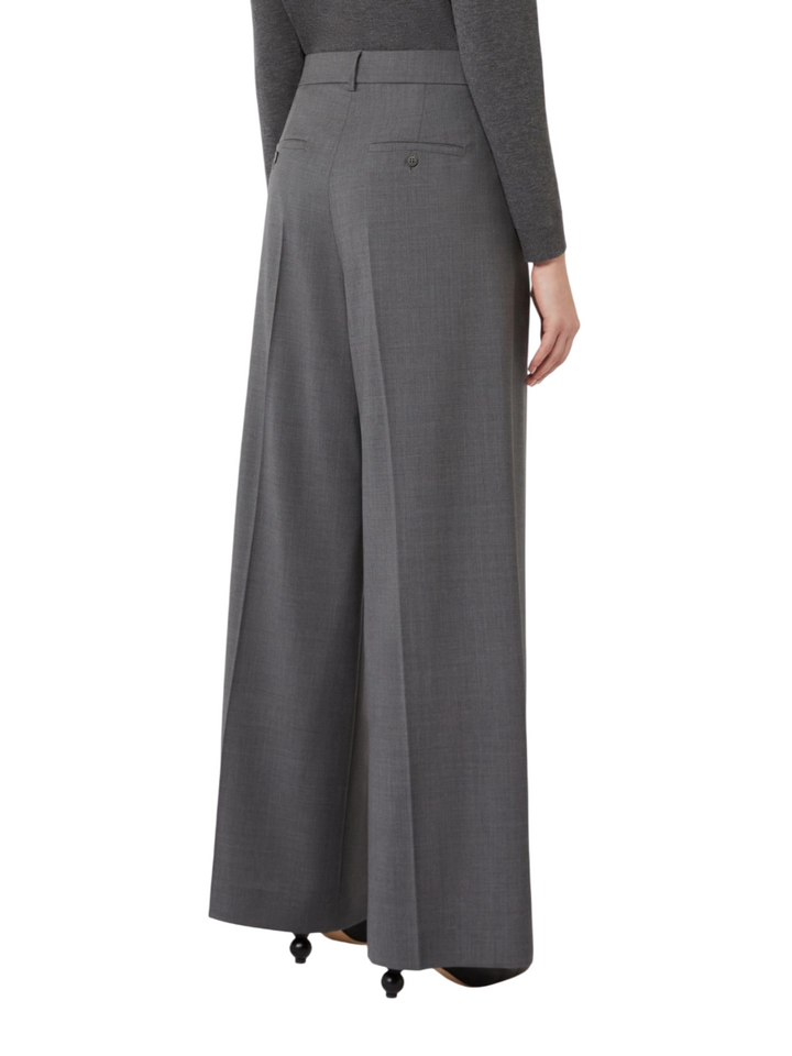 Pantaloni da donna in lana grigi