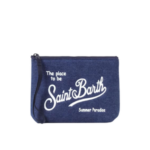 MC2 Saint Barth
Pochette Aline In Denim Con Ricamo