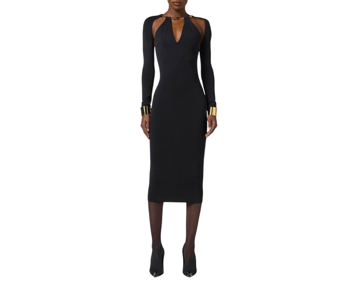 Vestito in maglia da donna con snake gioiello