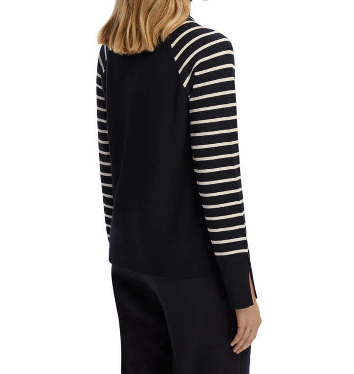 Maglia in viscosa stretch blu