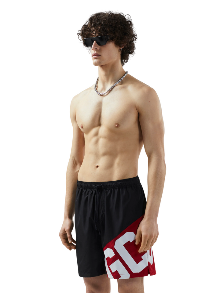 Costume da bagno con logo a fascia essentials