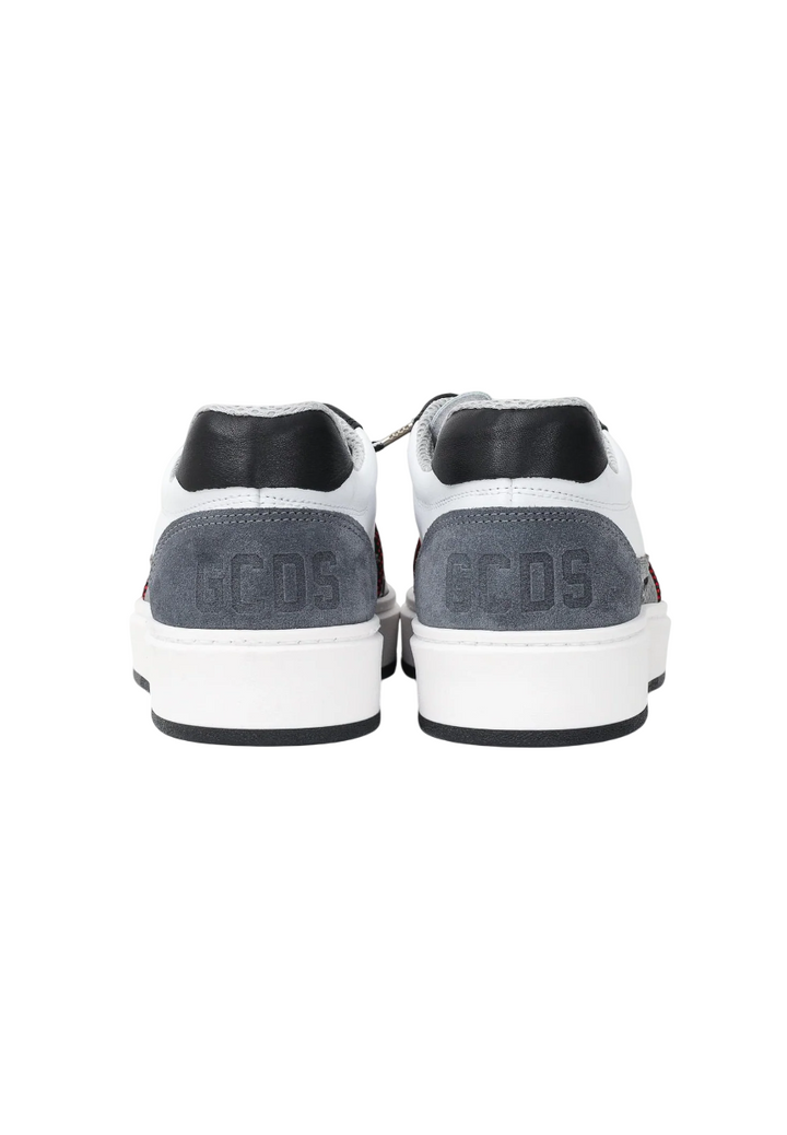 Sneakers bianche, nere e grigie da uomo con logo