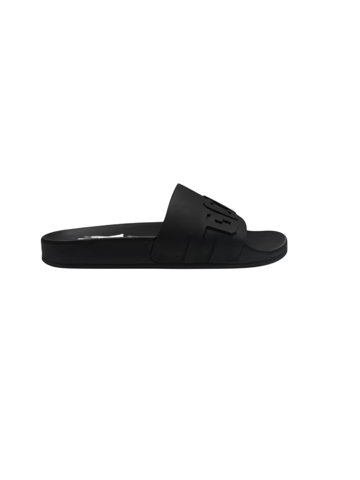 Ciabatta chain nera con logo nero