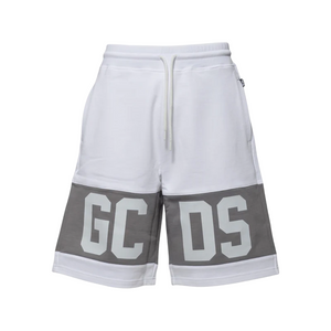 BERMUDA IN COTONE CON BANDA LOGO