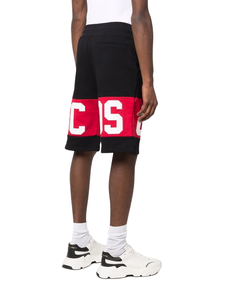 BERMUDA IN COTONE CON BANDA LOGO