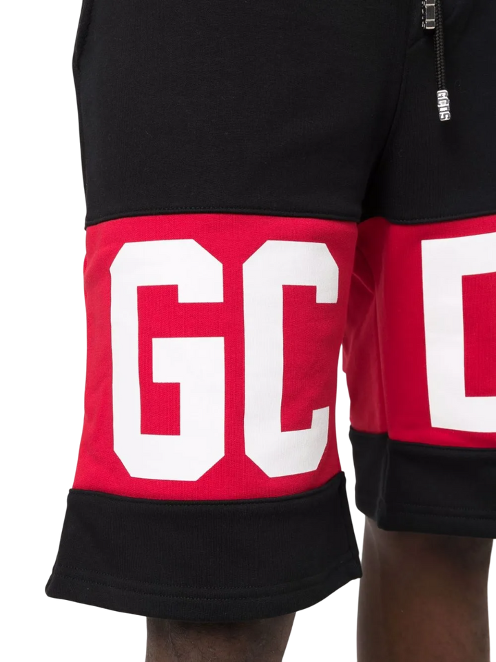 BERMUDA IN COTONE CON BANDA LOGO