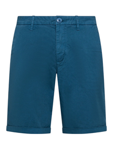 Bermuda chino in cotone avio scuro