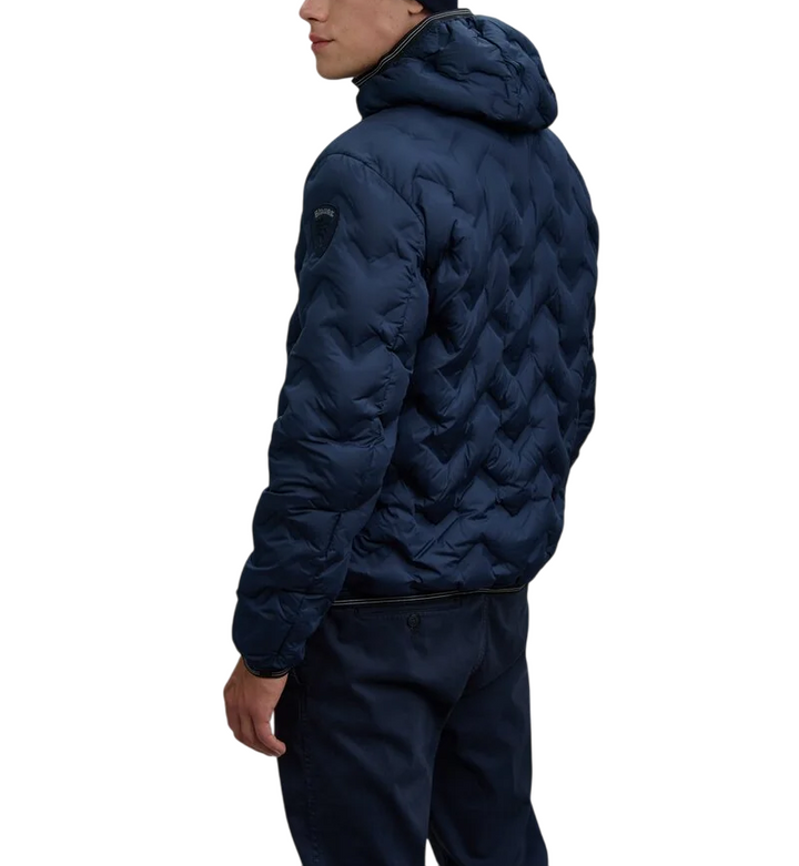 Piumino da uomo ad angoli piery blu