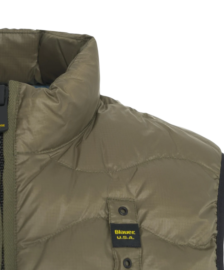 GIUBBOTTO SMANICATO BLAUER DANNY VERDE MILITARE