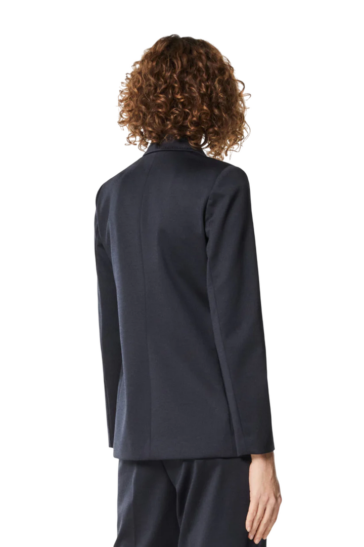 Giacca doppiopetto da donna blu navy