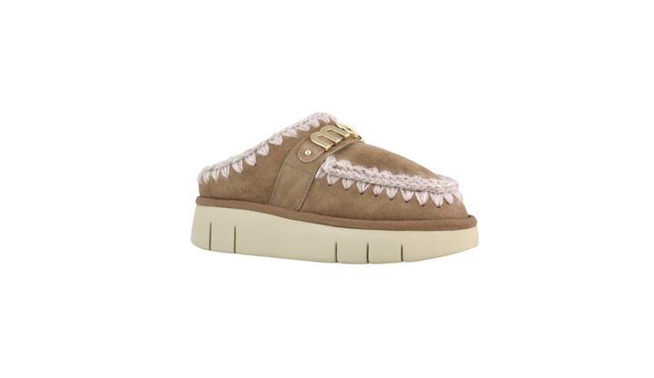 Ciabatta da donna Mou bounce clog pink brown