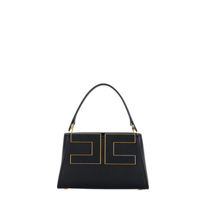 Borsa nera donna con logo