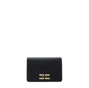 Borsa a tracolla effetto pelle nera