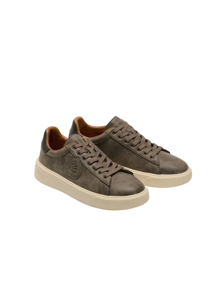 Sneakers basse da uomo verde certosa