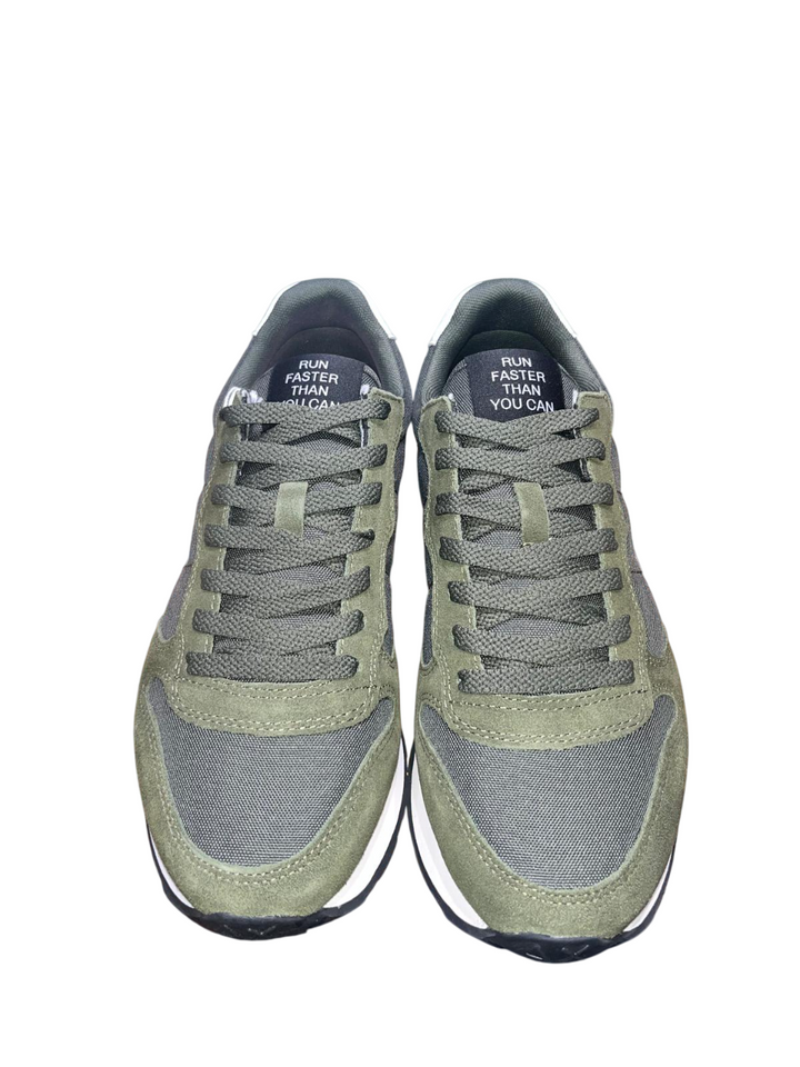 Sneakers da uomo verde militare