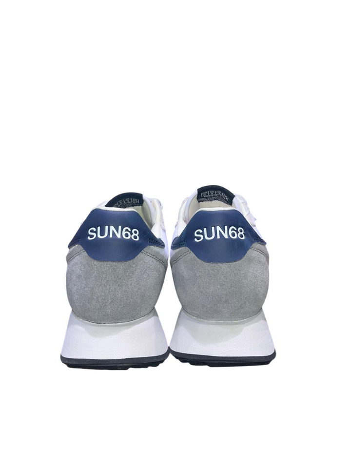 Sneakers da uomo bianche e grigie
