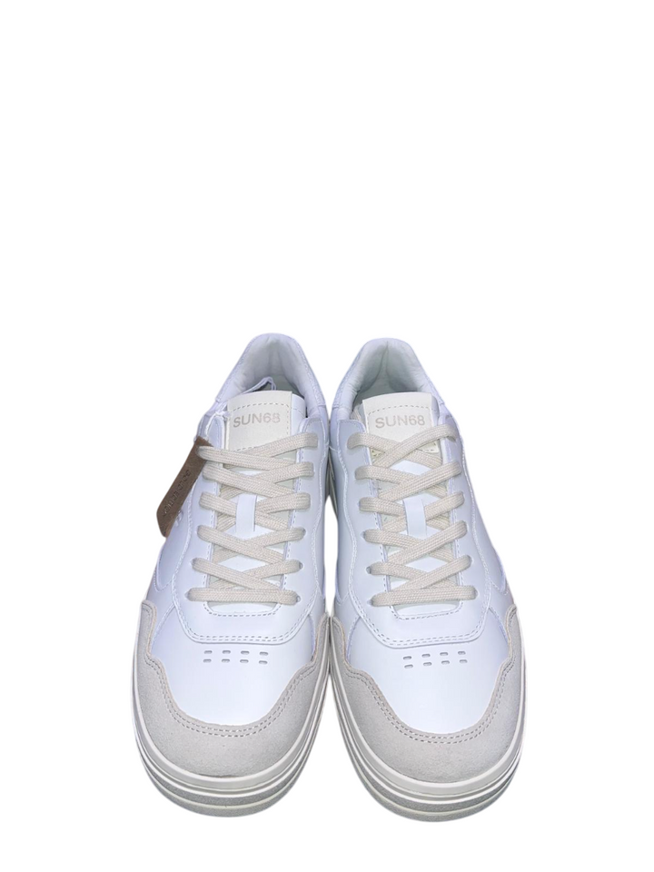 Sneakers da uomo bianche-beige