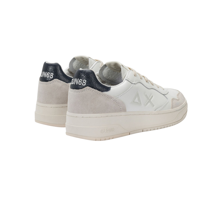 Sneakers da uomo Big Basket in pelle navy blue
