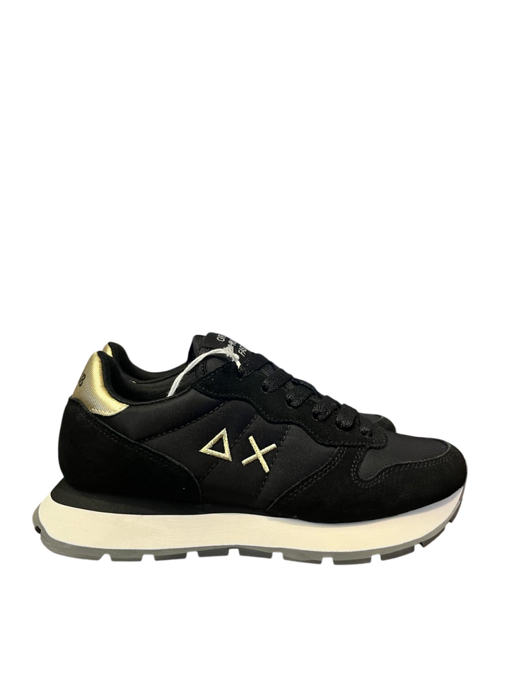 Sneakers da donna nere e oro