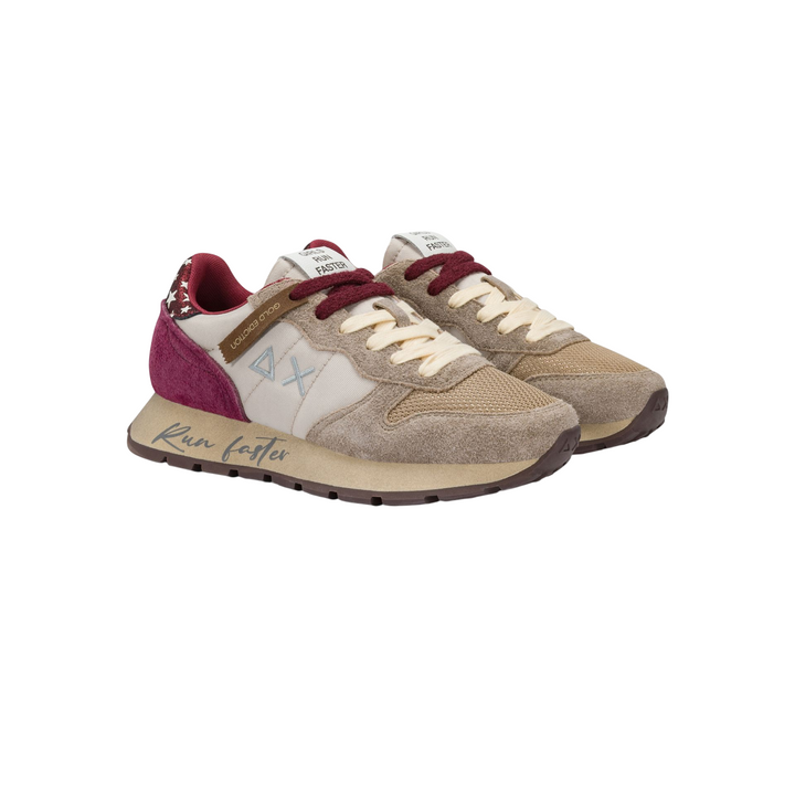 Sneakers da donna bordeaux