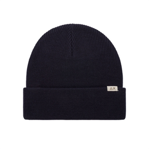Berretto Beanie in lana blue navy