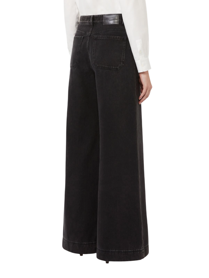 Jeans wide leg da donna neri