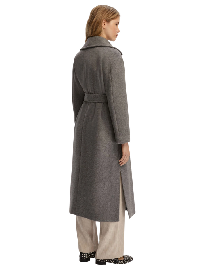 Cappotto in panno doppio color lontra