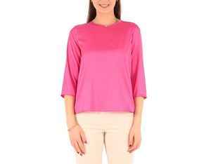 Blusa con scollo a barchetta